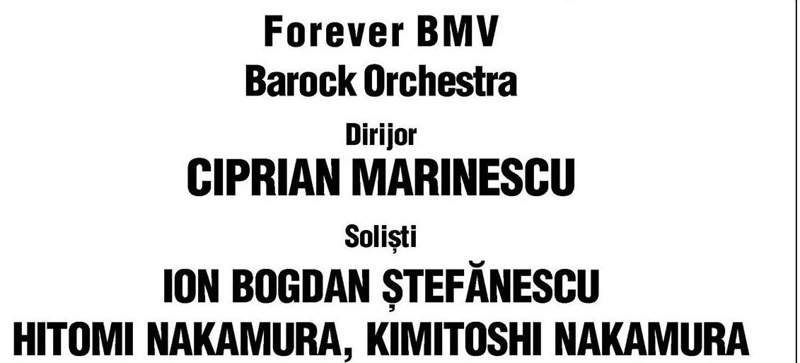 Concert extraordinar la Ateneul Român – ”Forever BMV”